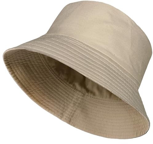 TOSKATOK UPF 50+ Unisex Herren Damen Wendbare Sommer-Bucket-/Buschhüte aus Baumwollmischung