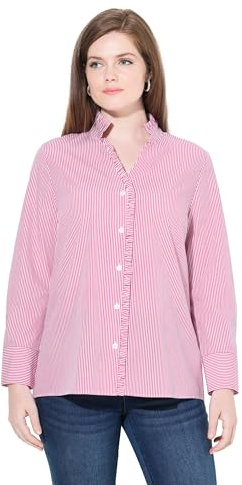 Ulla Popken Damen Trachtenbluse