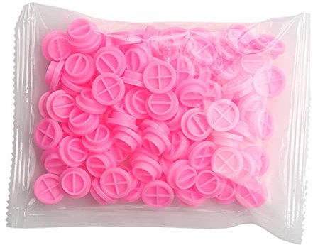 DEARMAMY 100pièces Extensions De Cils Coupe Pour Cils Accessoire De Beauté Lot De Colles Rose Pour Maison Et Salon
