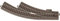Märklin 4028106626722 - Bogenweiche rechts R1, 360 mm, Trix H0, Braungrau