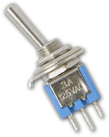 Kippschalter SUB Miniatur 2-pol 12V/3A Lötösen