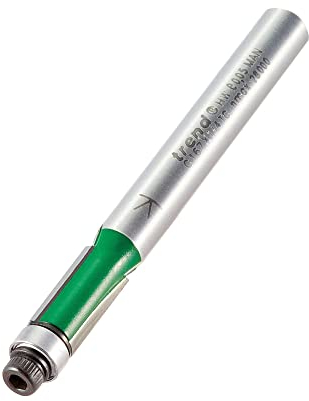 Trend CraftPro Fräser-Bit, 1/4-Zoll-Schaft, 6,35 mm Schnittdurchmesser und 12,7 mm Schnittlänge, Wolframkarbidspitze, C167X1/4TC, Silber