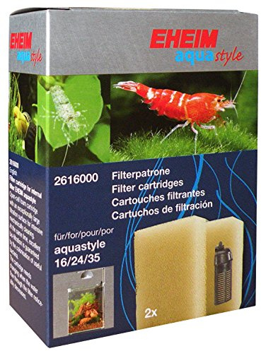 Eheim 2616000 Filterpatrone aquastyle 16, 24, 35 und Aqua Corner 60 (2 Stück)