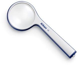 Nikon Lupe S1 10D Vergrößerungsglas (2,5-fach) blau