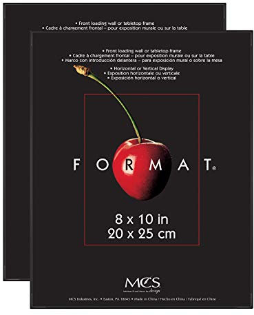 MCS Formatrahmen Rahmen, Kunststoff, Schwarz, 8 x 10 in, 2