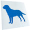 Kiwistar - Autoaufkleber - Blau - 13x10cm Labrador Hund Retriever Aufkleber für Auto, Laptop, Fahrrad, LKW, Motorrad mehrfarbig JDM Decal Racing