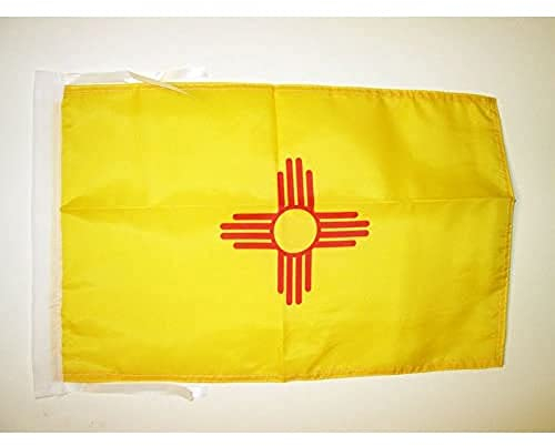 AZ FLAG Bandera de Nuevo MÉXICO 45x30cm - BANDERINA Americana DE Nuevo MÉXICO - EE.UU 30 x 45 cm cordeles