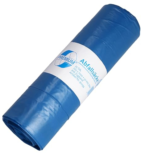 Müllsäcke Abfallsäcke DEISS PREMIUM blau 120 Liter