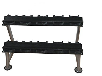 POWER EXTREME Kurzhantelständer mit Gummischalen (5 Paar)