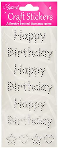 Eleganza Happy Birthday Stickers, One Size