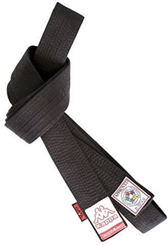 Kappa4Judo Athene Judo Ceinture Unisexe pour Adulte, Noir, 3/280 cm