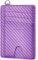FurArt Portefeuille Minimaliste Fin, Porte-Cartes de Crédit avec Blocage Anti RFID, Les Femmes Hommes, Démontage Manille en D,Violet en fibre de carbone