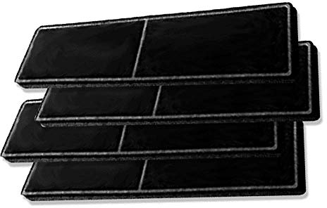 Aktivkohlefilter für Miele 9720600 - Geruchsfilter für DKF 21-1 - passend für Dunstabzugshaube DA 6708 und weitere Modelle - 4 Filter