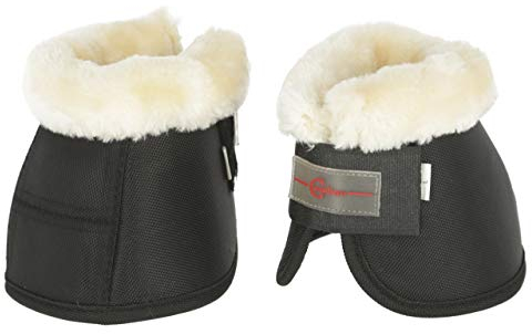 Covalliero Kerbl 3222161 Springglocken Teddy Fleece schwarz Pony