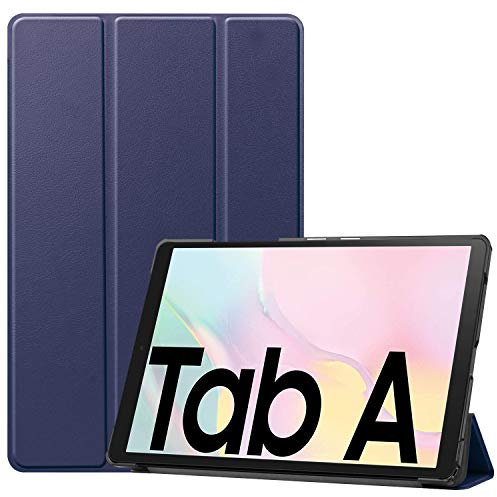 iCatchy For Samsung Galaxy Tab A7 Case, Ultra Thin with Stand Function Slim Leather Smart Protective Cover compatible with Samsung Galaxy Tab A7 (10.4'') 2020 Tablet Case (Blue)