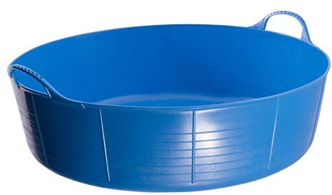 KetoPlastics Blue 35 Litre Large Shallow Flexible 2-Handled Recycled Tub Dog Pool Bath
