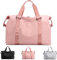 SIVENKE Sporttasche Damen Herren mit Nassfach, Freizeit Handtasche faltbar Gym Tasche Shopping-Bag Weekender Reisetasche