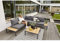Home Islands Mai Ton Loungeset 4-teilig Gartenmöbel-Set Edelstahl anthrazit Teak