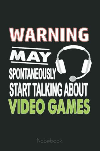 Funny Gamer Gifts Video Games Gift Gaming Notebook: Video Games Notebook and Tracker: Gamer's Journal Designed To Record Current and Future Gaming | Gaming Fire