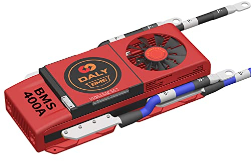 Daly Smart BMS 10S Li-Ion 36V 400A, Placa Protección Inteligente de Batería de Litio, con Bluetooth, Equilibrio, Ventilador para Almacenamiento de Energía Solar en el hoga, Inversor