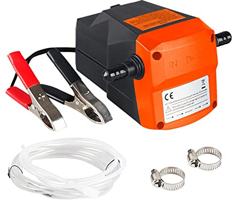 Toranysadecegumy Oil Pump for Oil Change, 12V 80W Electric Oil Pump Marine Oil Change Pump, for Boat, Car,