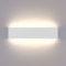 Lightess Wandlampe LED Innen Modern Wandleuchte Weiß Up Down Flurlampe Wand Wandbeleuchtung 16W IP44 aus Dickes Aluminium für Wohnzimmer Schlafzimmer Flur Treppen usw, Neutralweiss