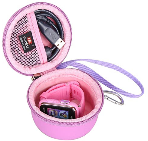 FBLFOBELI Tragetasche, kompatibel mit VTech KidiZoom Smartwatch DX3, DX2, Gizmo Watch/Watch 2 und Little Tikes Tobi/Tobi 2 Roboter-Smartwatch für Kinder (nur Schutzhülle), violett, Kompakt