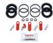 Bigg Red - Brake Caliper Seal & Bleed Screw Repair Kit - Rear Left or Right - Fits Twin 40mm dia Piston Calipers - Compatible with Select Models - 4022KR