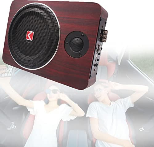 RYUUZA 8 Inch Subwoofer,Amplified Car Subwoofe,Car Subwoofer with Built in Amp,Truck Subwoofer Sub,Car SubwooferSlim Thin Loaded Subwoofer Air Tight Sealed Bass Enclosure,for Trucks