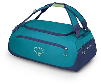 Osprey Daylite Duffel 45 – Praktische, funktionale Alltagstasche – Duffel-Reisetasche - Blue Spikemoss/Alkaline O/S