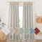 PONY DANCE Leinenvorhänge mit Kräuselband Leinenoptik Gardinen mit Haken für Schienensystem 2er Set H 245 x B 140 cm Boho Vorhänge Wohnzimmer Leinen Gardinen Halbtransparent, Graugrün