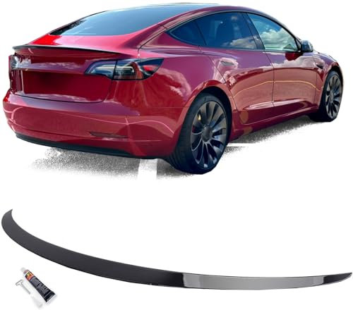 Heckspoiler Lippe Schwarz Glanz passt für Tesla Model 3 ab 2017