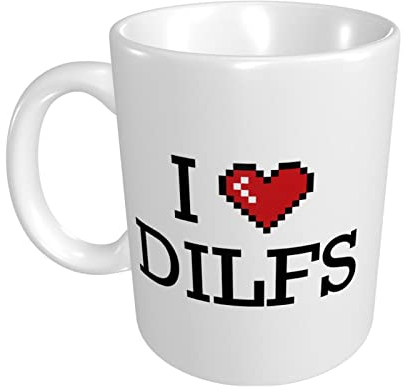 Tassen für Frauen „I Love Dilfs“-Tasse, originelles Geschenk für Mama