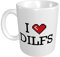 Tassen für Frauen „I Love Dilfs“-Tasse, originelles Geschenk für Mama