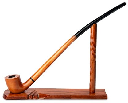 Dr. Watson - Tabakpfeife - Gandalf, 81 Sammelserie, handgefertigt aus Birnbaumholz (Gold)