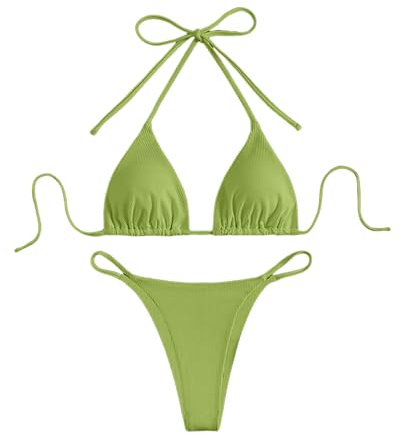 WILLBEST Bralette Damen Klamotten mädchen unterhemd Damen Bikini blau Badeanzug Bikini Hosen Tankini mit Shorts Badeanzug mit Bein mütze handtuchponcho Badeanzug+ Cup