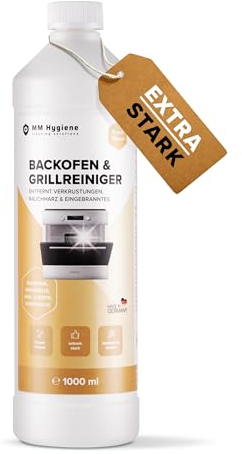 MM HYGIENE® Rußreiniger extra stark 1000ml– Backofenreiniger & Grillreiniger gegen Ruß, Rauchharz & Eingebranntes | Für Grill, Backofen, Ofen | Hochwirksamer Ofenreiniger – Made in Germany