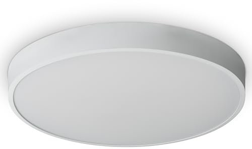Paco Home LED Deckenlampe Deko Wohnzimmer Lampe Schlafzimmer Wohnzimmerlampe Deckenleuchte Esszimmer Modern Stylisch, Farbe:Weiß 3, Leuchtenform__Größe:Ø60cm