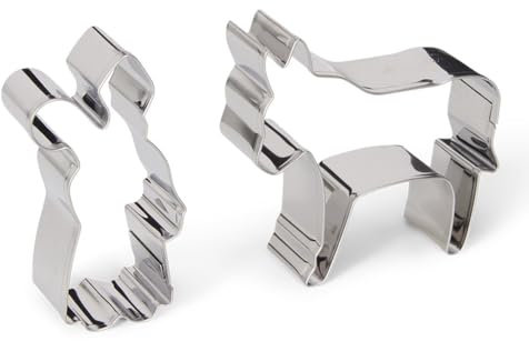 patisse, 13994, 2 Ausstechformen Gingerman mit Herz, 7 x 6 x 2,5 cm, Edelstahl