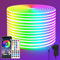 segrass LED neon Lights Strip 15M,DC 24V RGB LED neon Light Strip APP Fernbedienungen Steuerung Waterproof Flexible Neon LED Strip Lights for Bedroom,Room,Outdoors Décor