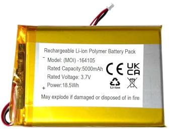 5000mAh Akku Ersatz für Vtech RM7764HDV2, RM5854HD, RM7766HD, VM5263, VC2105, RM7868 2HD, VM928HD, VM901, RM5766HD, VM919HD, LF915HD, LF920HD, LF930 2HD Video Babyphone