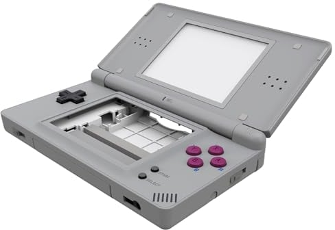 eXtremeRate Classic 1989 GB DMG-01 Replacement Full Housing Shell for Nintendo DS Lite, Custom Handheld Console Case Cover with Buttons, Screen Lens for Nintendo DS Lite NDSL - Console Without