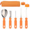 OWill Halloween Kürbis Schnitzset,DIY 8 pcs Halloween Kürbis Schnitzwerkzeug Carving Set,Edelstahl Kürbis Schnitzwerkzeug mit Aufbewahrungstasche Halloween Dekoration für Kinder Erwachsene und Familie
