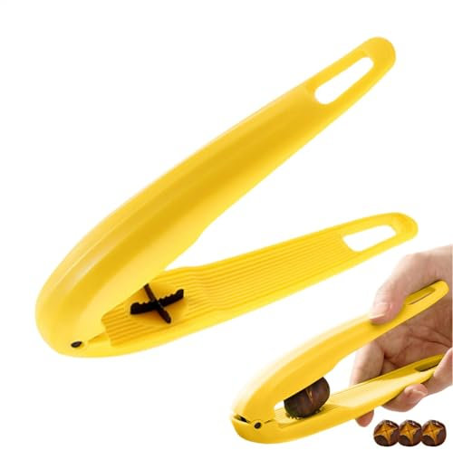 Chestnut Opener, Nutcracker Chestnut Opener, Multifunctional Chestnut Mouth Opener, Walnut Peeler, Dry Fruit Cutter, Chestnut Clip Nutcracker for Men, Women, Kids, Home