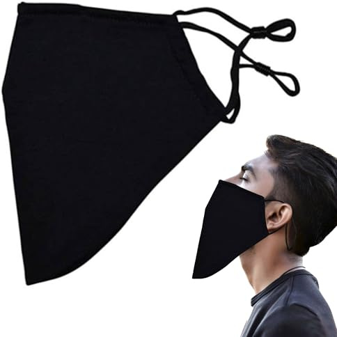 Niuhong Bartlätzchen Herren Bart Schürze Männer Pflege Bart Schutz Bart Tuch Bart Abdeckungen Rasieren Bartpflege Gesichtsbehaarung Verstellbare Gesichts Bartschürze (schwarz)