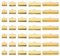 PATIKIL 8mm/10mm/13mm/20mm/25mm Ribbon Ends Crimp Clamp 300pcs Pinch Crimp End Bracelet Bookmark Cord Ends Fasteners Clasp for Leather DIY Craft Jewelry Making Gold