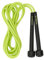TREXO Básica Comba de saltar Fitness en color lima con longitud ajustable hasta 275 cm, cuerda de saltar ajustable, ideal para el entrenamiento, hecha de PVC y polipropileno con asas ajustables,