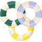 Schwimming Ring Erwachsene, 3 PCS Luftmatratze Schwimmreifen Aufblasbar, Aufblasbare Schwimmbecken Schwimmer, Schwimmring Röhre Für Sommerpool Party (blau+gelb+grün)