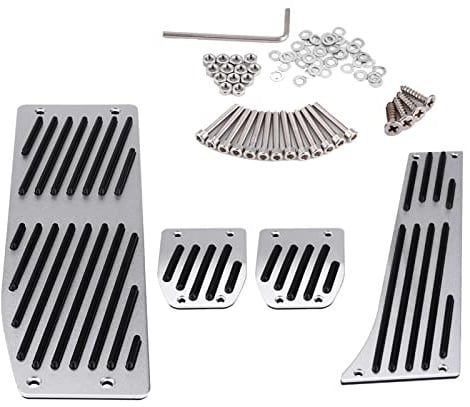 4PCS-Schaltgetriebe Auto-Pedal-Set für 1 3 5 7 X1-Serie Enthält Beschleuniger, Bremse, Kupplung mit Nicht-Rutschpolster für E30 E32 E34 E36 E38 E39 E46 E87 E90 E91 E92