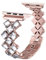 LPMPCZKZGF Moda mujer correa de acero inoxidable compatible con banda de reloj de Apple 40mm 44mm 38mm 42mm pulsera compatible con iWatch 6 SE 5 4 3 Pulsera de diamante Watch strap(Rose Gold,Series 42